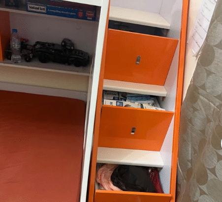Ikea used bunk bed with drawers storage for sale