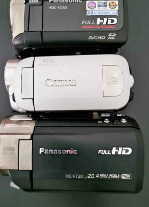 Working Panasonic cameras no battery for sale
