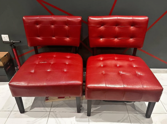2 attractive Red Sofa Chairs For Sale