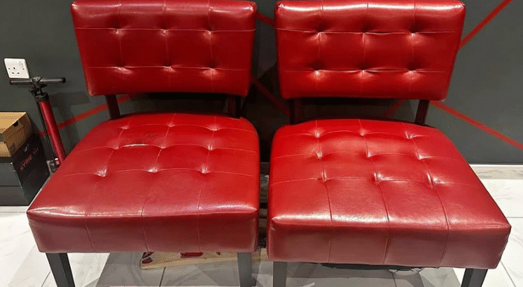 2 attractive Red Sofa Chairs For Sale