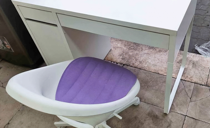 Ikea study table with chair for sale