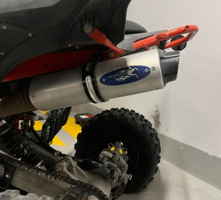 Double Parker exhaust for the Raptor 700 for sale