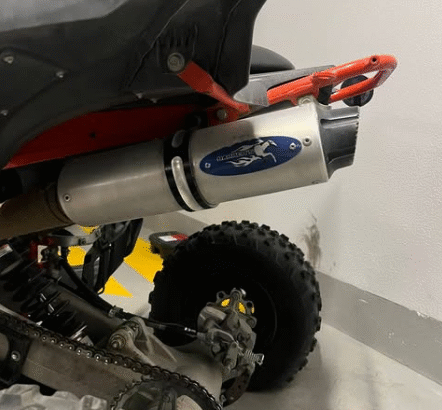 Double Parker exhaust for the Raptor 700 for sale