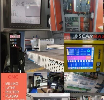 Maintenance the cnc machines and waterjet