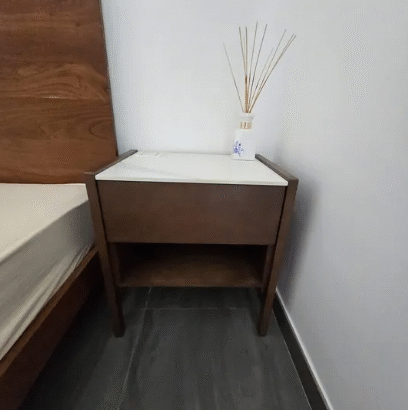 Wooden King Size Bed with Mattress For Sale