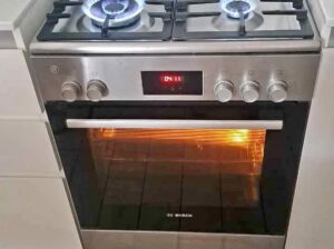 Bosch 4burner digital timer Gas cooker 60×60 cm fo
