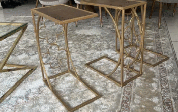 Chic C-Shaped Side Table For Sale