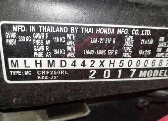 Honda Crf 250 2017 For Sale
