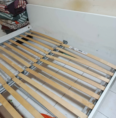 Ikea King size bed with mattres for sale