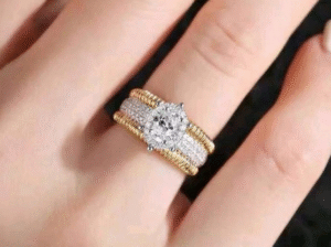 Elegant Oval Zirconia Design Luxury Jewelry Ring