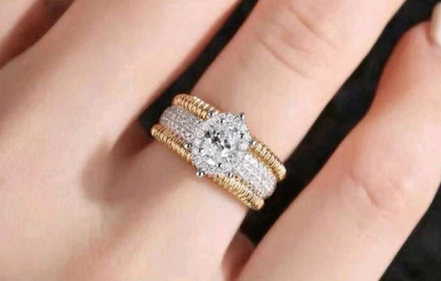 Elegant Oval Zirconia Design Luxury Jewelry Ring