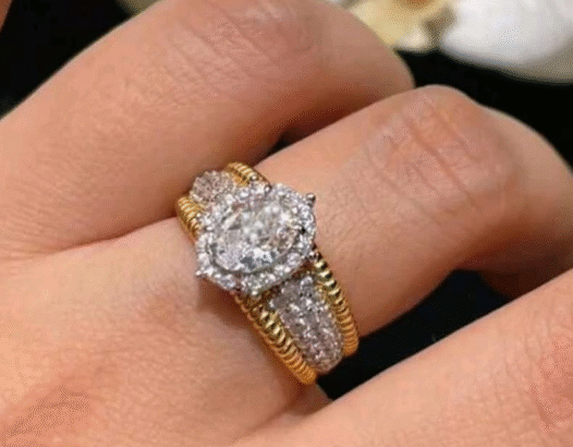 Elegant Oval Zirconia Design Luxury Jewelry Ring