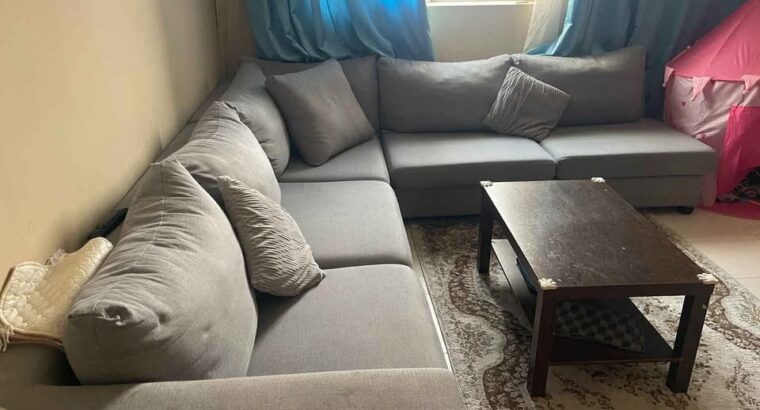 L shape sofa good condition for sale
