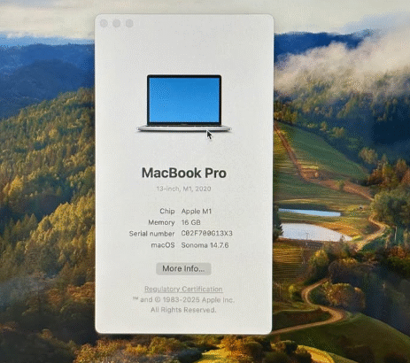 MacBook Pro 2020 m1 chip 16/512gb For Sale