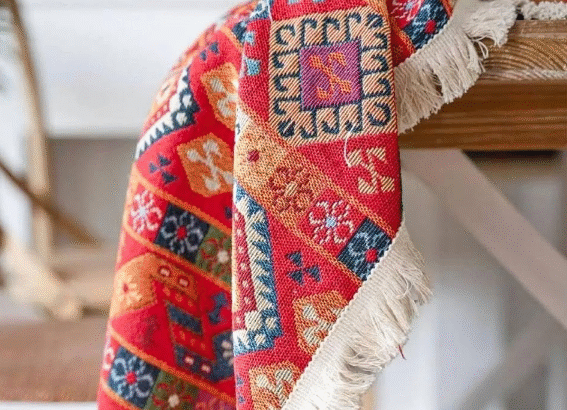 Cotton Linen Tablecloth Rectangle For Sale