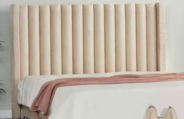 Queen Size Upholstered Bed Frame Boucle Fabric bed