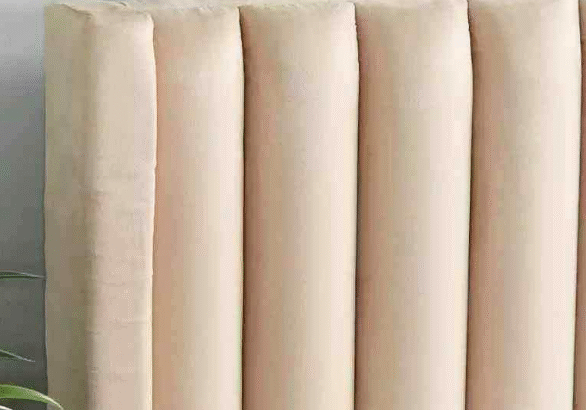 Queen Size Upholstered Bed Frame Boucle Fabric bed