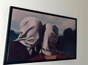 The Lovers I Wall Art 1928 by Rene Magritte for sa