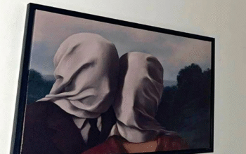 The Lovers I Wall Art 1928 by Rene Magritte for sa
