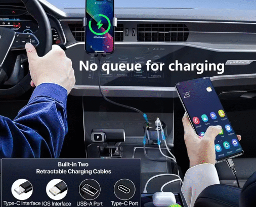 Type c and iphone fast car charger for sale