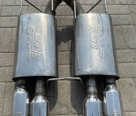 Mustang 2014 dual tip exhaust original borla for s