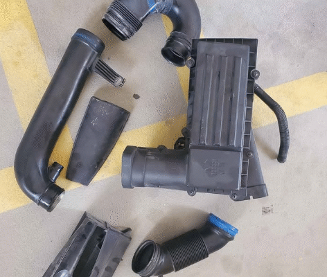 Intake air with filter and pipe for volkswagen GTI