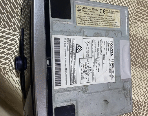 Toyota pZ366-00102 للبيع مسجل سياره