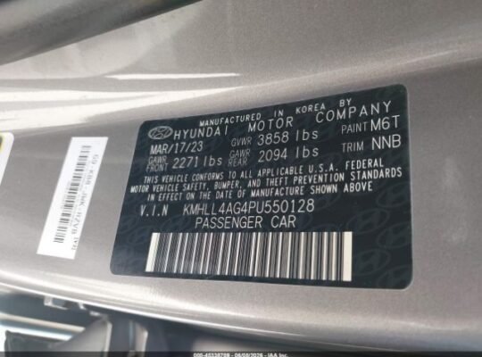 HYUNDAI ELANTRA SE 2023 Auto Auction – SOLD