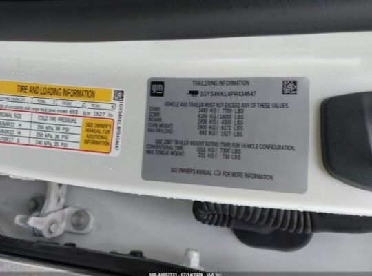 SOLD – CADILLAC ESCALADE ESV 2023 A uto Auction