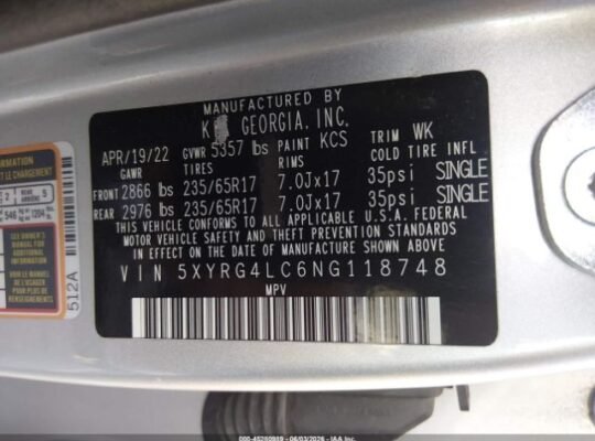 SOOOLD – !!!! KIA SORENTO LX 2022 Auto Auction